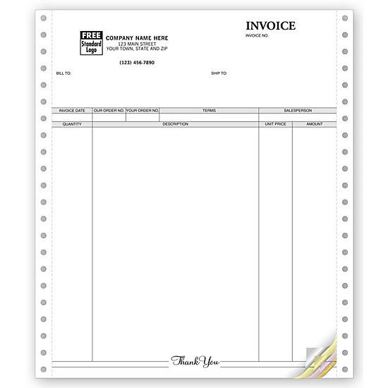 Classic Continuous Invoice Forms