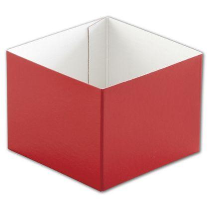 Hi-Wall Gift Box Bottoms, Red, Small