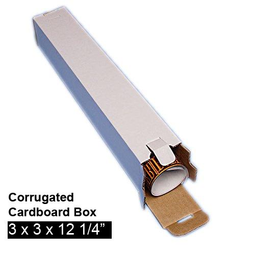 Five Panel Folding Tube Corrugated Cardboard Mailing Box 3 x 3 x 12