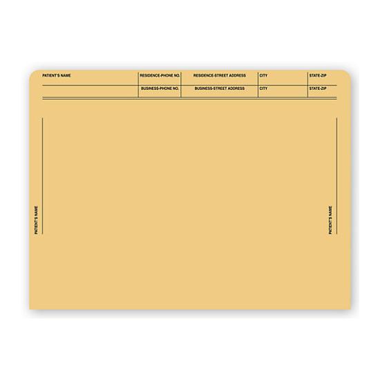 File Pocket Envelopes, 40lb. Kraft, Pre-printed