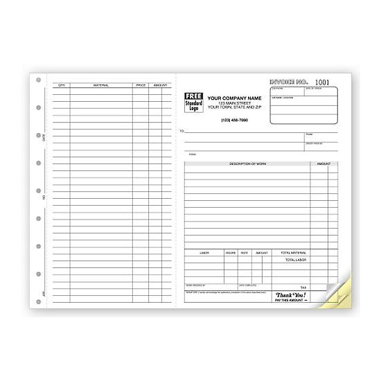 Construction Invoice Forms