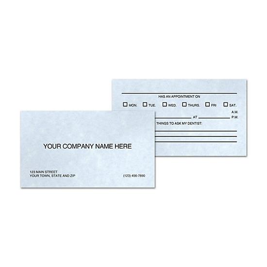 Double Sided Appointment Business Card