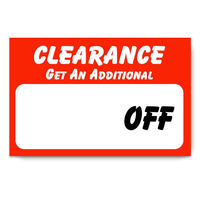 Clearance Stickers for Retail