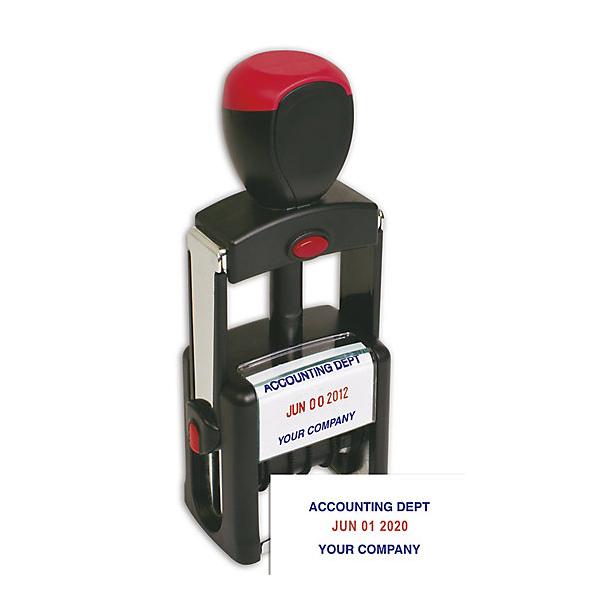 Self-inking Date Stamp, Two Colors
