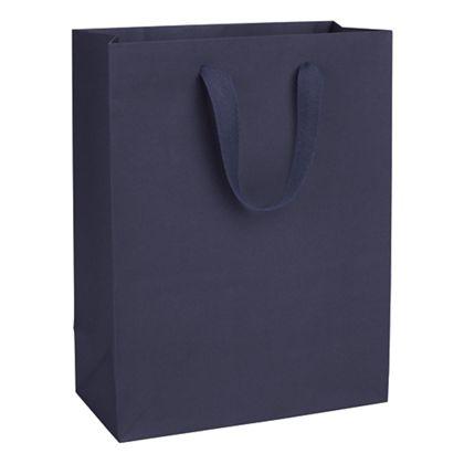 Upscale Shopping Bags, Navy, Large