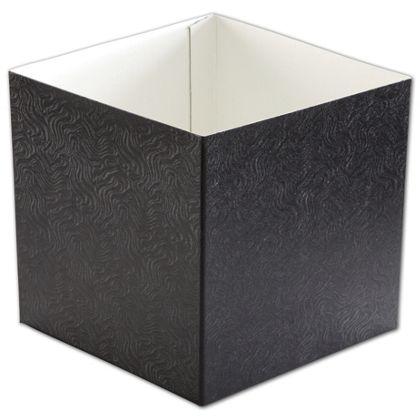 Hi-Wall Gift Box Bottoms, Black Swirl, Large