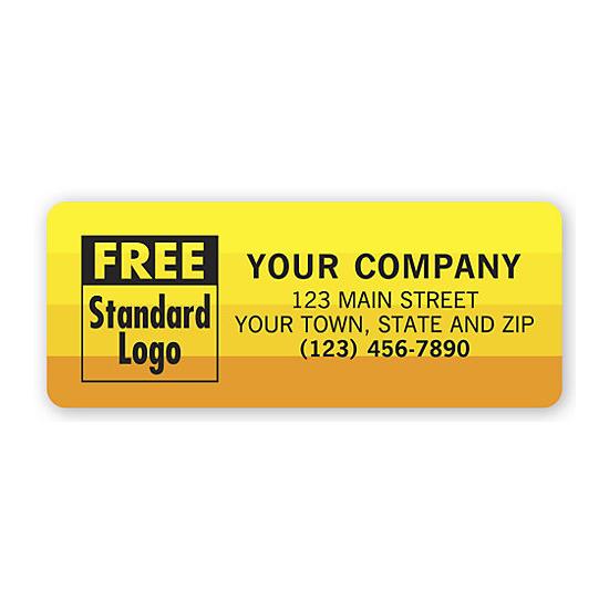Advertising Labels - Yellow And Orange