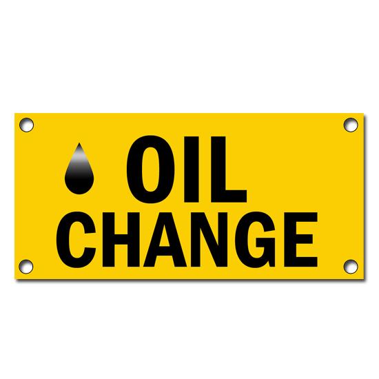 Oil Change Vinyl Banners