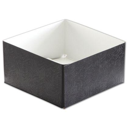 Hi-Wall Gift Box Bottoms, Black Swirl, Medium