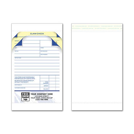 Jewelry Repair Order Invoice With Envelope, Custom Printed