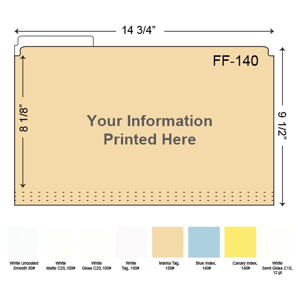 Custom Printed Legal File Folder with Left Tab, 14.5 x 9.5