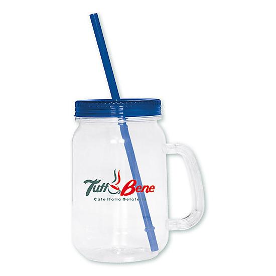 Country Mason Jar Sipper, Printed Personalized Logo, Promotional Item, 100