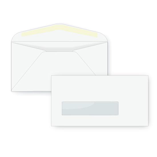 #7 Standard Window Envelope, Custom Printed with Return Address