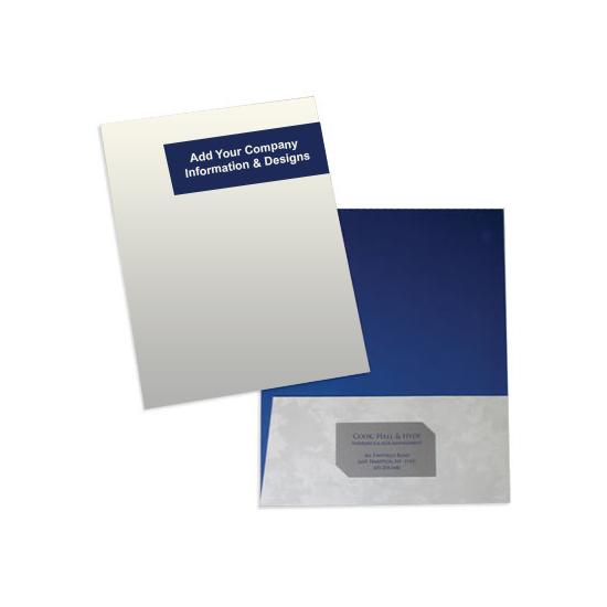 Custom Printed Tax Return Folder, Two-Piece Cover with Pocket