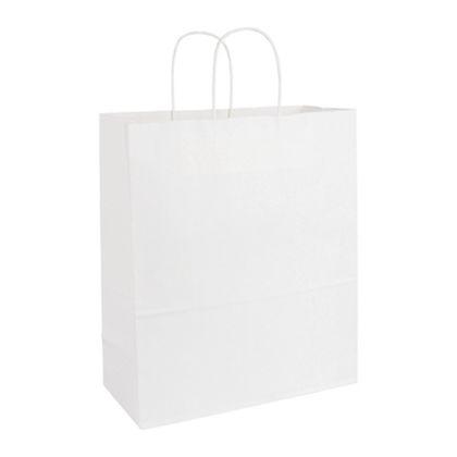 Escort Shoppers Bag, White, 13 x 6 x 15 1/2"