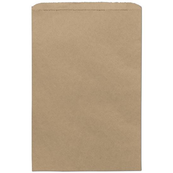 Kraft Paper Merchandise Bag, 12 X 2 3/4 X 18", Flat Retail Bags