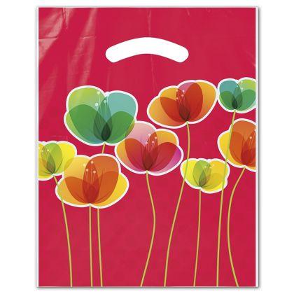 Editor Merchandise Bags, Flora, 9 x 11 1/2" + 2" Bottom Gusset