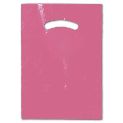 Pink Merchandise Plastic Bags, Size 9 x 12"
