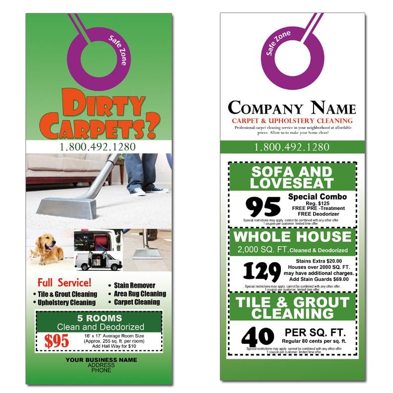 Spring Property Clean Up - Door Hanger Template Design