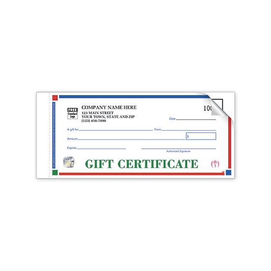 Personalized Gift Certificates - Individual Set