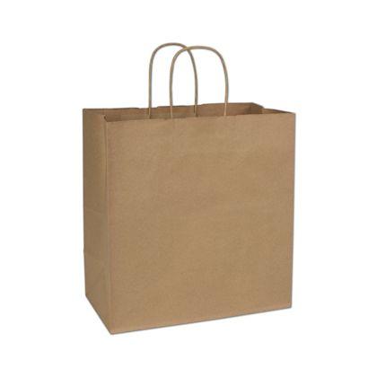 Star Shoppers Bag, Recycled Kraft, 13 X 7 X 13"