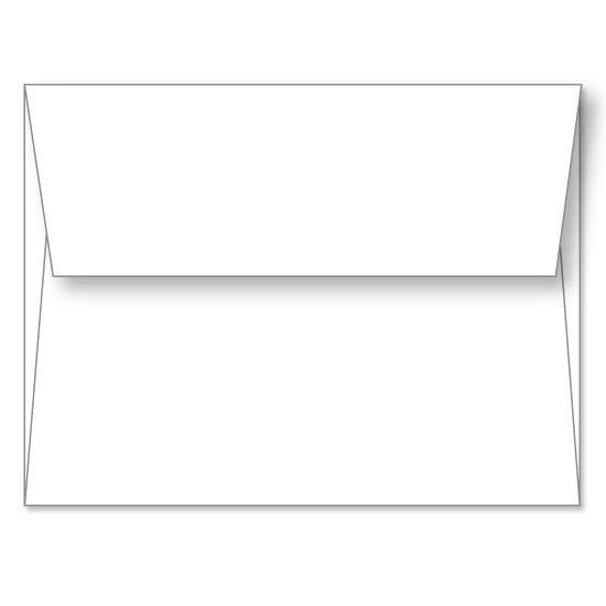 White Linen Announcement Envelope A6 (4 3/4 X 6 1/2) - Custom Printed