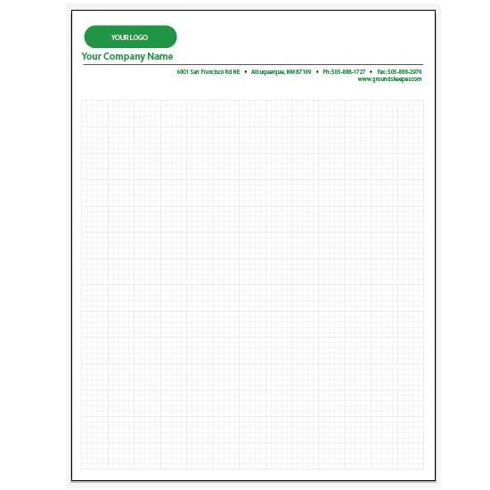 Personalized Graph Paper Pads - 5 X 5 Squares Per Inch Pad