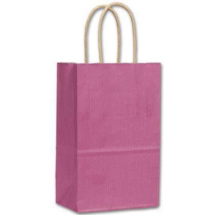 Cotton Candy Shoppers Bag, Hot Pink, 5 1/4 x 3 1/2 x 8 1/4"