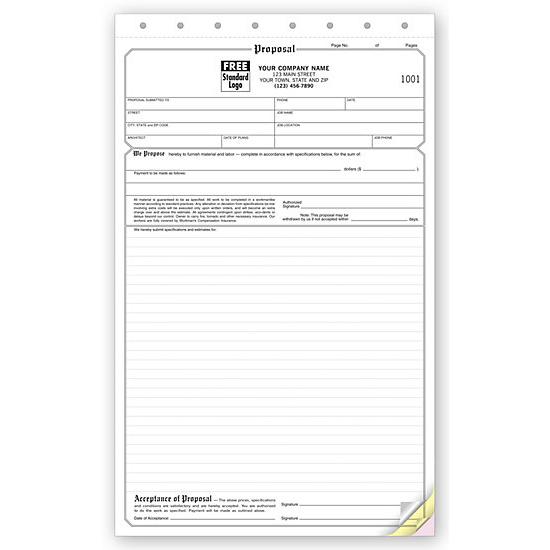 General Contractor Proposal Form