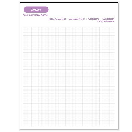Personalized Graph Paper Pads - 6 X 6 Squares Per Inch Pad
