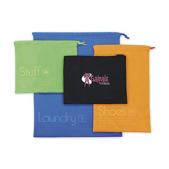 Zippered Bags Set, Printed Personalized Logo, Promotional Item, Four-piece Set, 72