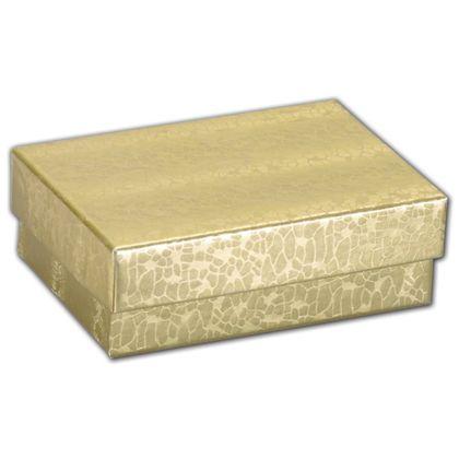 Charm Jewelry Boxes, Gold Foil Embossed, Extra Large