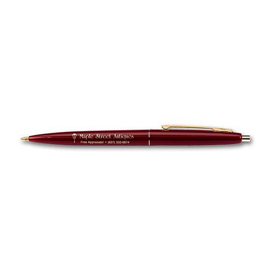 Click Gold Pen, Printed Personalized Logo, Promotional Item, 300