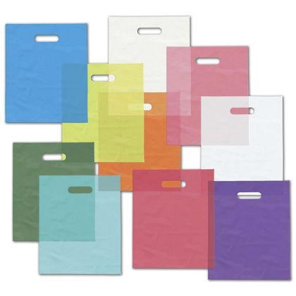 Frosted Merchandise Bags Assortment, 9 x 12"
