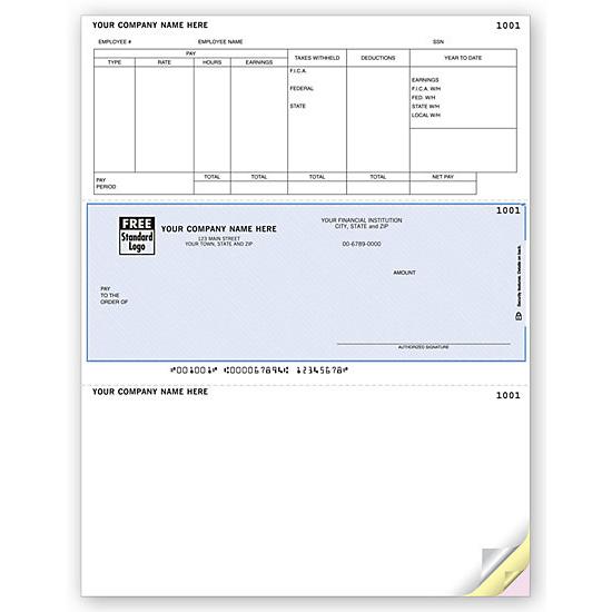 Laser Payroll Check, Compatible With Great Plains Dlm313