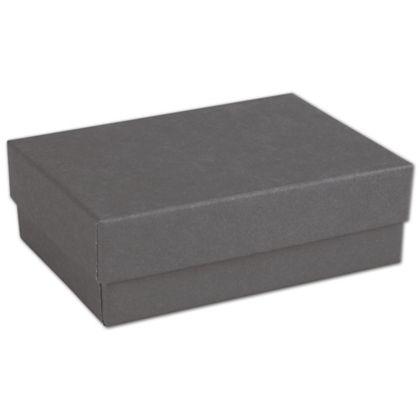 Eco-Friendly Colored Earrings Jewelry Boxes, Slate Grey