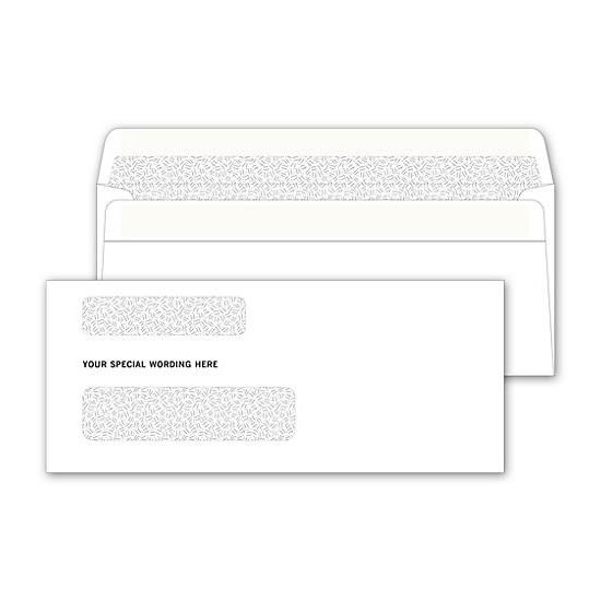 Double Window Self-Seal Security Envelope For Checks