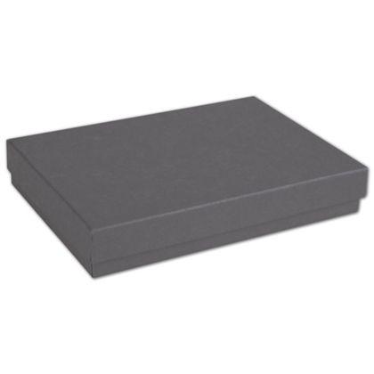 Eco-Friendly Colored Necklace Jewelry Boxes, Slate Grey