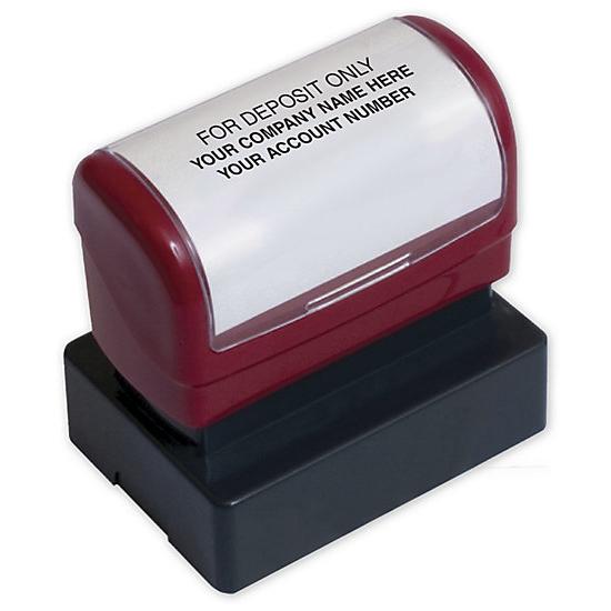 Endorsement Stamp - Pre-Inked, Custom Layout