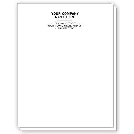 Personalized Notepad For Business - Custom Printing, 100 Sheets Per Pad, Glued, 20# Bond Paper, 4 1/4 x 5 1/2"