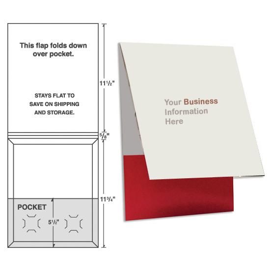 Custom Presentation Folder With One Pocket - Matchbook Style