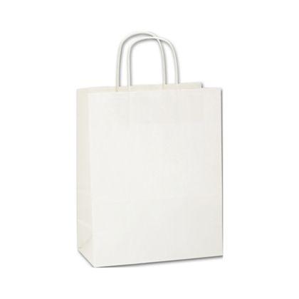 Lindsey Shoppers Bag, Recycled White, 10 x 5 x 13"