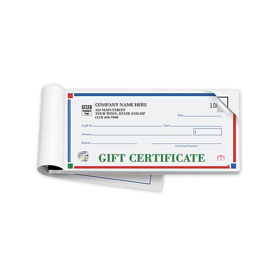 Personalized Gift Certificates - Booked, Carbon Copy