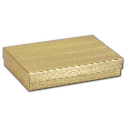 Necklace Jewelry Boxes, Gold Foil Embossed, Medium