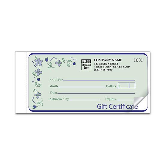 Custom Gift Certificate - Snap Set Format