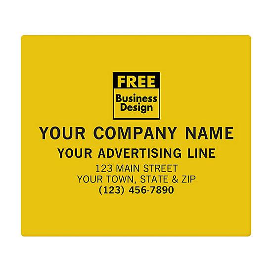 Personalized 4 x 3 1/2" Label Printing, Polyester, Gold, Silver