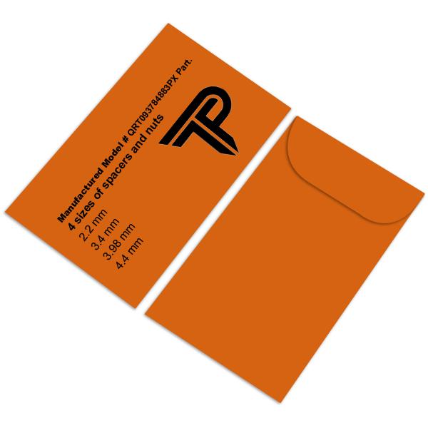 Custom Printed Coin Envelope, #5 1/2 - 3 1/8 X 5 1/2", Bright Orange