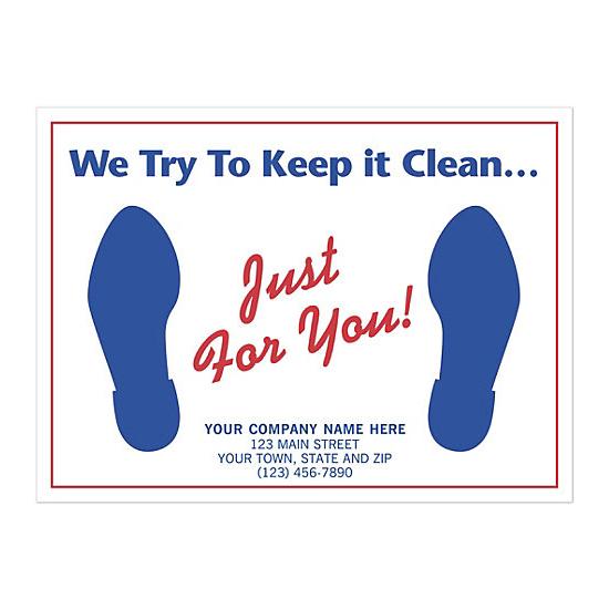 Auto Repair Floor Mat, Printed Personalized with Logo, Promotional Item, 100