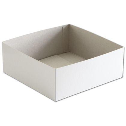 Hi-Wall Gift Box Bottoms, White, Extra Large