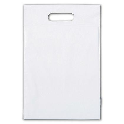 Web White Hurry-Up Courier Bags with Handles, Small + 3" Flap